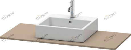 XS060F07575 Консоль XSquare #XS060F 1200 x 550 мм Лен, декор Duravit