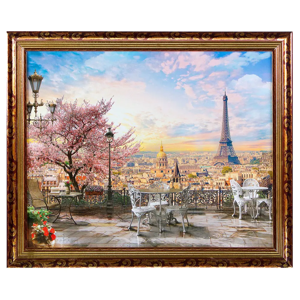 Постер в раме 40х50 см «Париж коллаж» Santreyd STLM-2084347