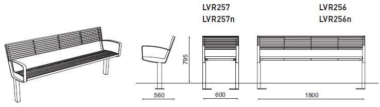 mmcité1 Стальная скамья sun-id-1455191 - Вид №5