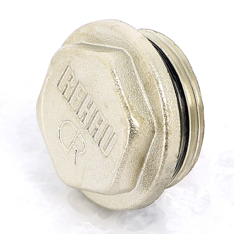 Заглушка Rehau Н 1" для коллекторов RAUTITAN G1, латунь никелир 131655 - Вид №2
