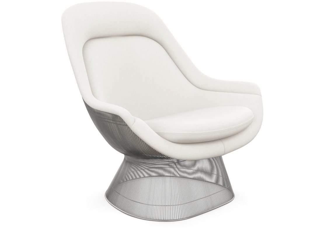 Кресло из стали и ткани с подлокотниками Knoll Platner ARCH-00015718