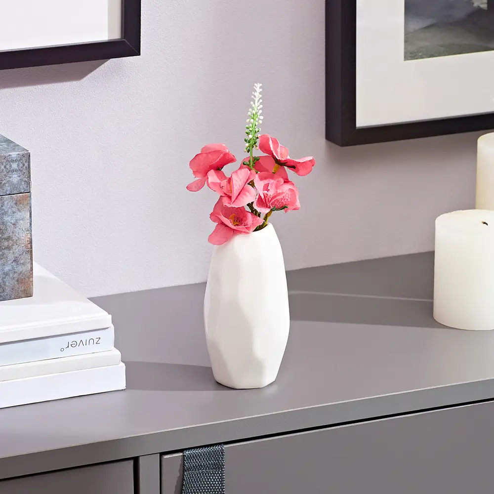 Ваза Candy 2 керамика белая 12.5 см Santreyd STLM-2139444