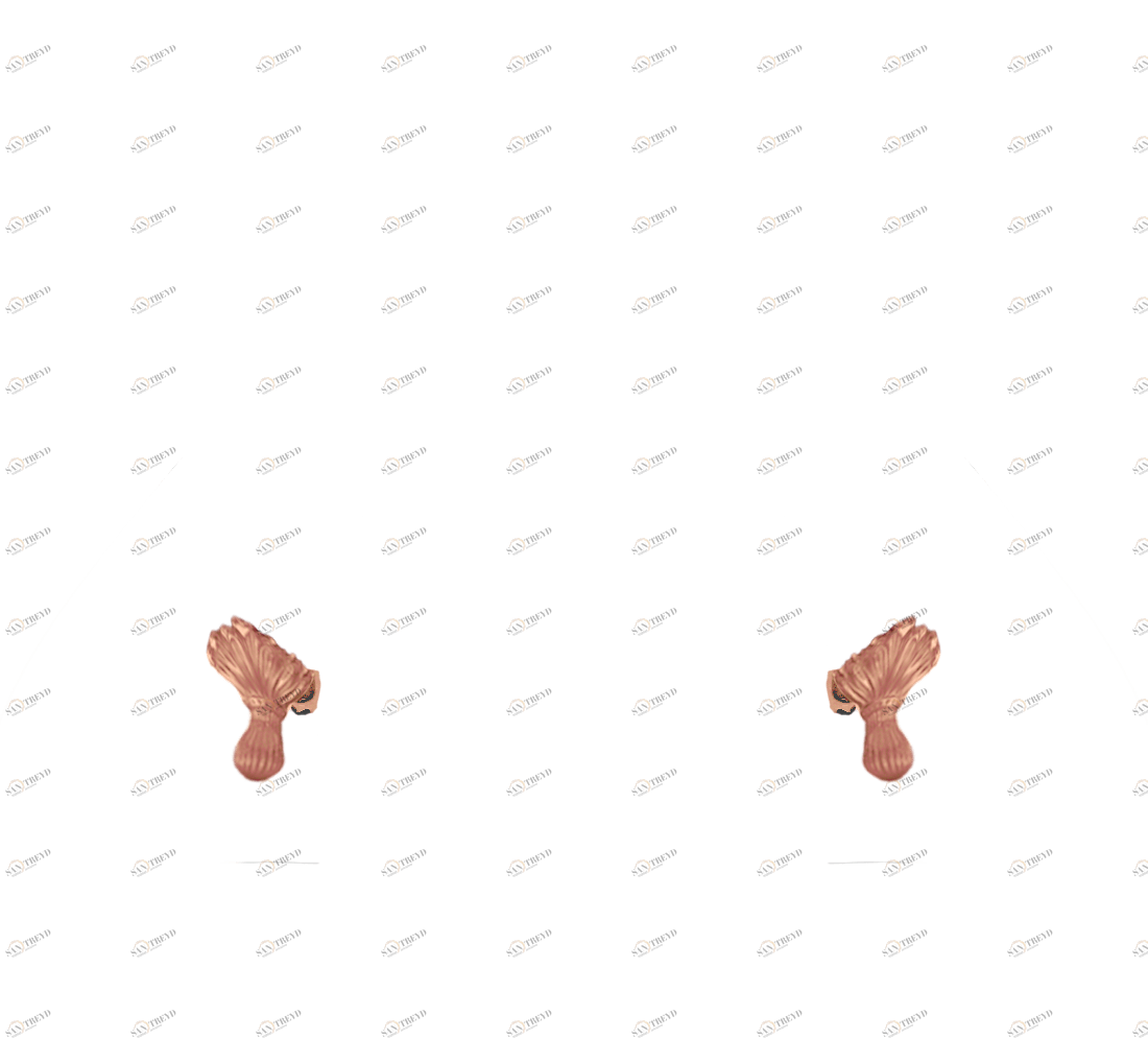 Gentry Home Bexley Cast iron bathtubs with feet Flower rose gold GH101867 
