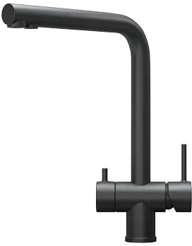 7011, ЧЕРНЫЙ МАТОВЫЙ, СМЕСИТЕЛЬ КУХОННЫЙ