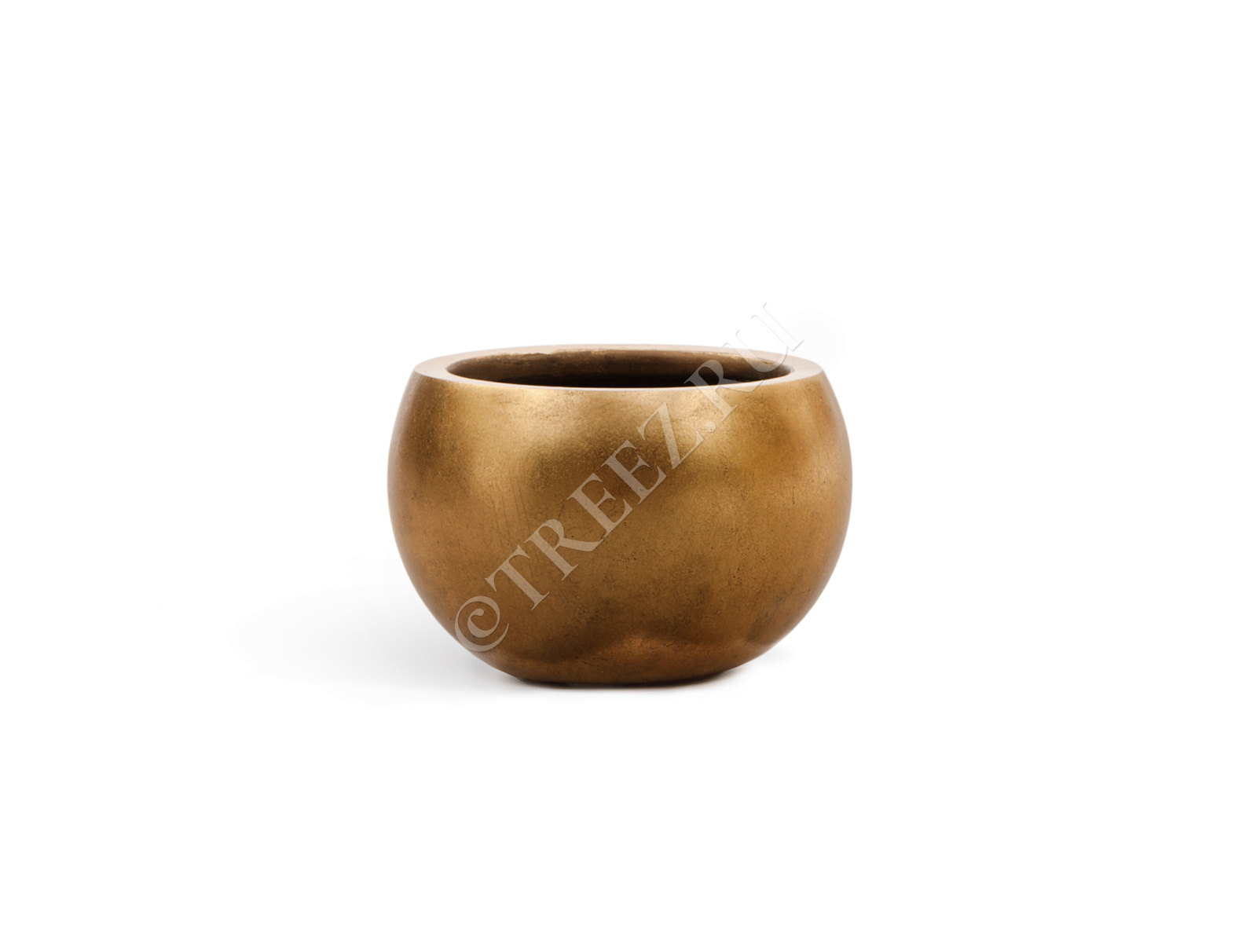41.3318-04-016-GLD-57 Кашпо  Effectory - серия Metal - Полусфера - Сусальное золото Цветочная коллекция  - Вид №3