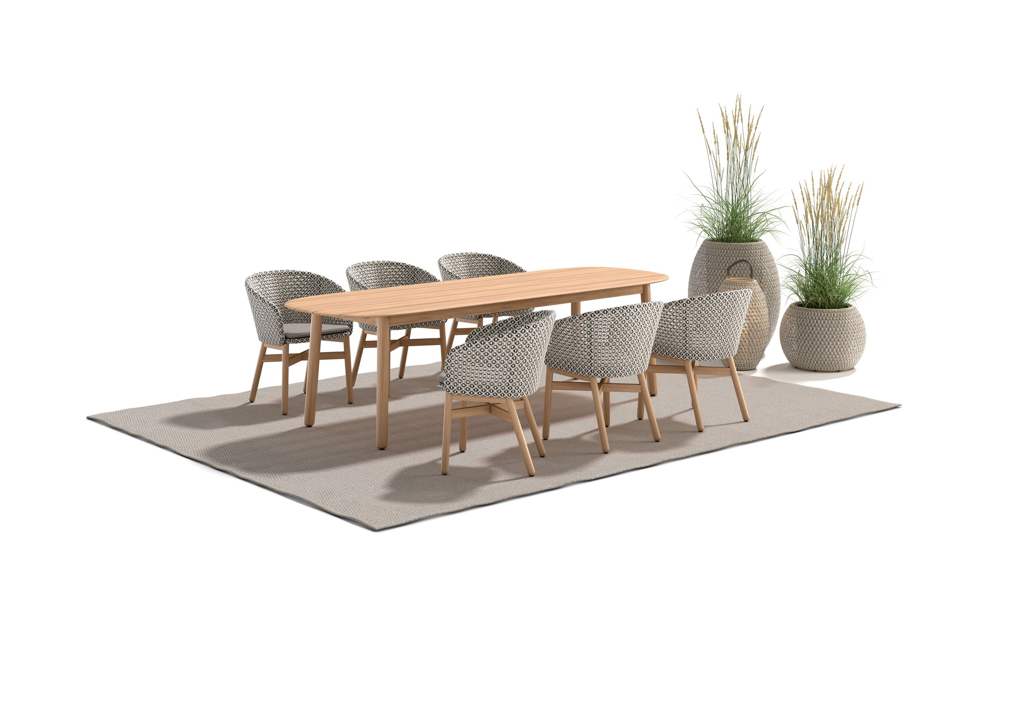 Садовый стол из тикового дерева DEDON MBRACE ARCH-00018970