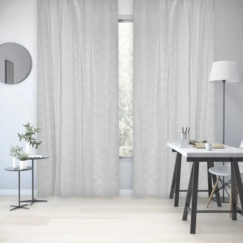 Тюль на ленте Inspire Harry 250x280 см цвет белый 86255204 STLM-2183946  - Вид №6