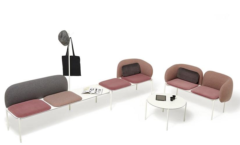 Diemme Модульная тканевая скамья со спинкой Snake sun-id-1406388 - Вид №1