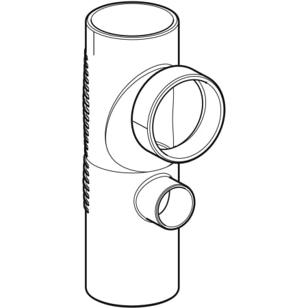 GEBERIT 310.813.14.1 Крестовина односторонняя Geberit Silent-db20 88,5°  - Вид №1