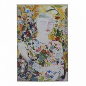 Постер в раме 60х90 см серый с желтым Vive Dans Provence TO4ROOMS ЛИЦА 00-3894158 Желтый;серый