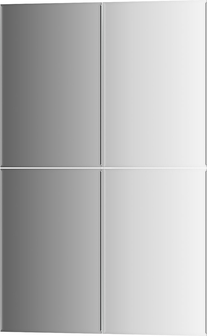 BY 1442 Зеркальная плитка с фацетом 5 mm - комплект 4 шт EVOFORM Refractive