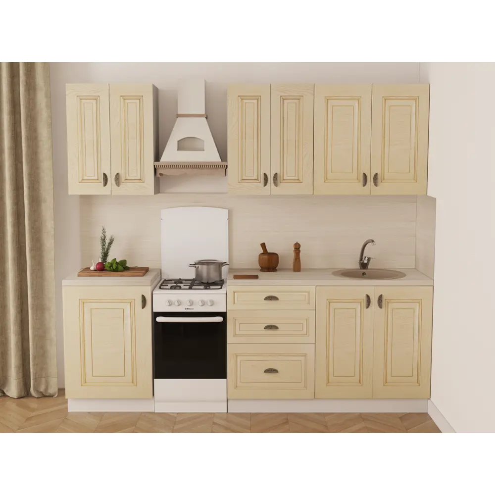 Столешница Браш 120x3.8x60 см ЛДСП цвет бежевый DELINIA STLM-2188868 - Вид №3