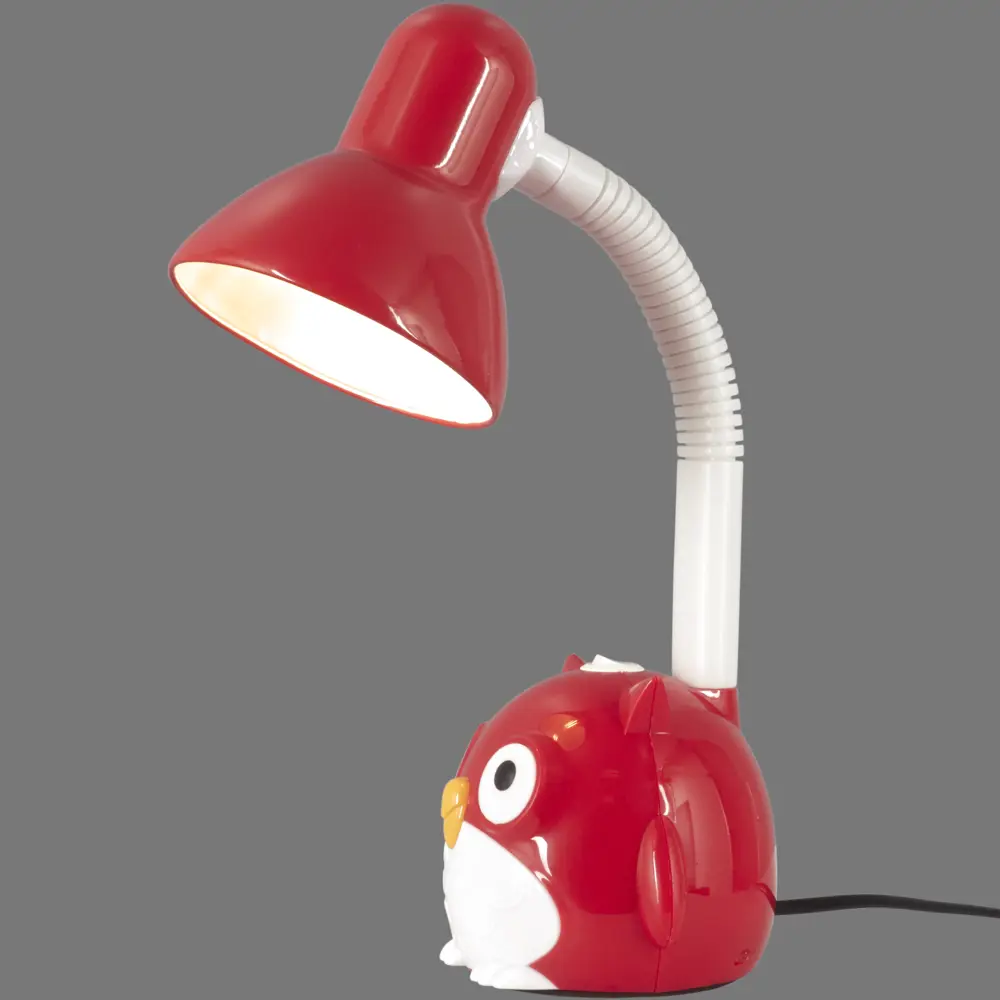 Лампа настольная Сова E27 40 Вт цвет красный CAMELION STLM-2091159 - Вид №1