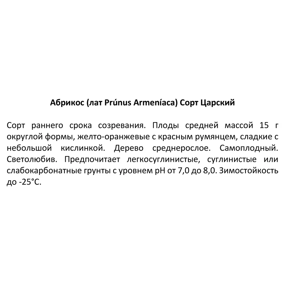 Абрикос Царский ø20 h140 см 85607934 STLM-2072459 Santreyd  - Вид №3