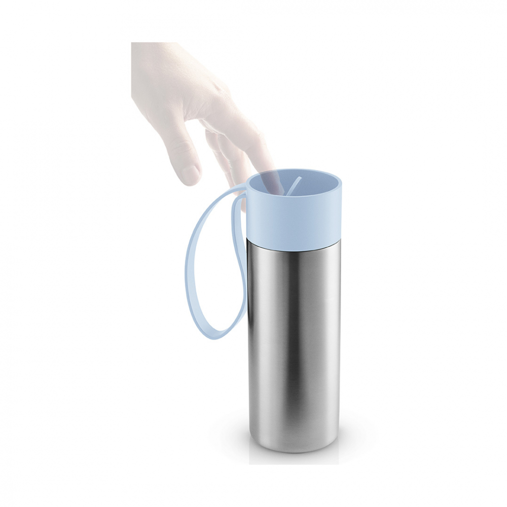 EVA SOLO 567056 Термос To Go, 350 мл, голубой Нержавеющая сталь, силикон, пластик  - Вид №4