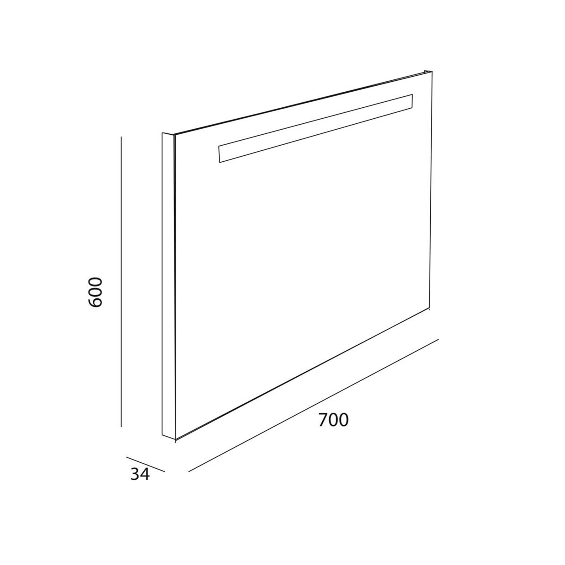 25030 SALGAR Зеркало противотуманное SUNSET 70 x 60 - Вид №3