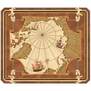 Художественный паркет Da Vinci Розетка 26-119 Дуб Селект (Гладкая) х1000диаметр мм.