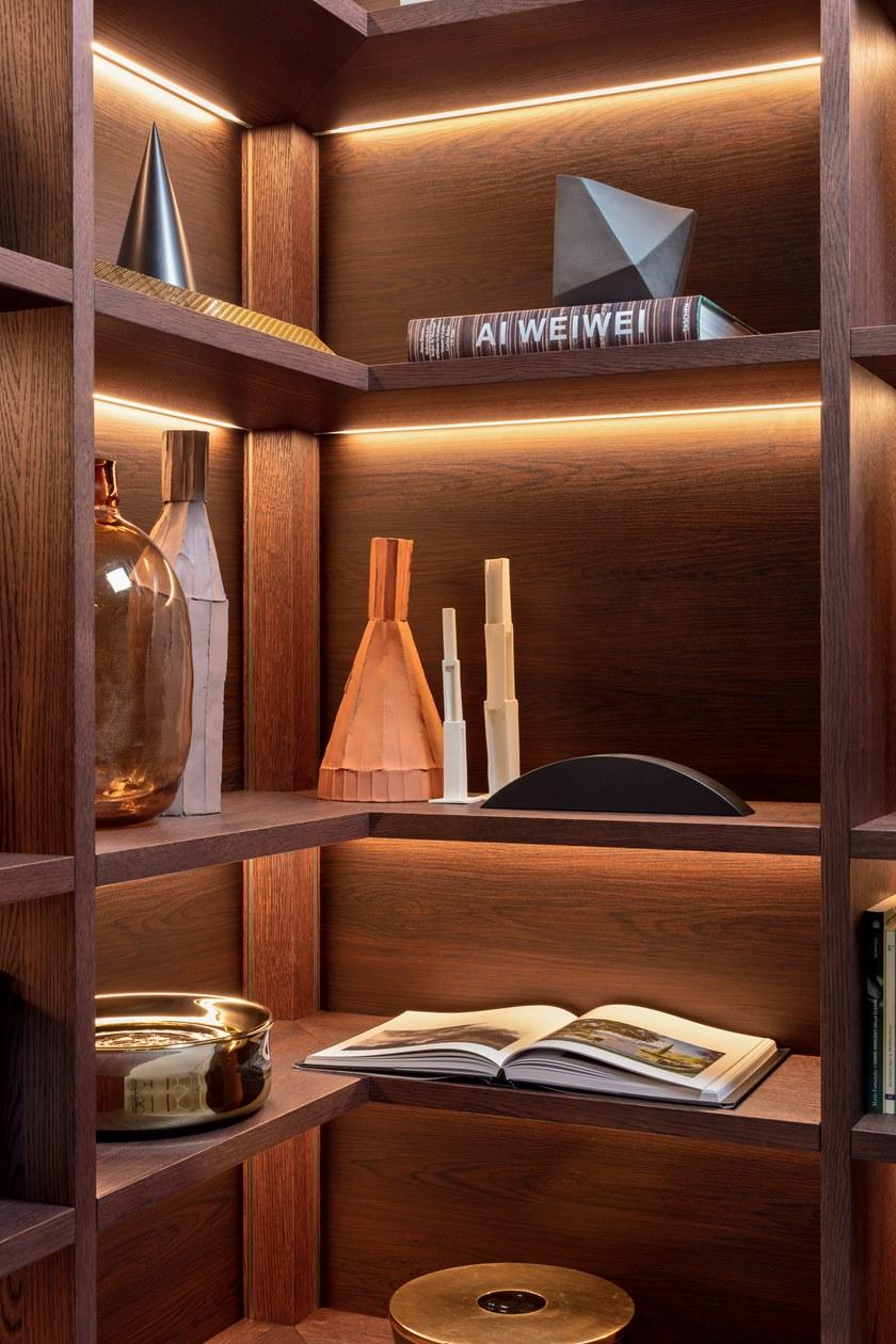 PIANCA Модульный угловой книжный шкаф из дерева Spazioteca sun-id-1510089 - Вид №1