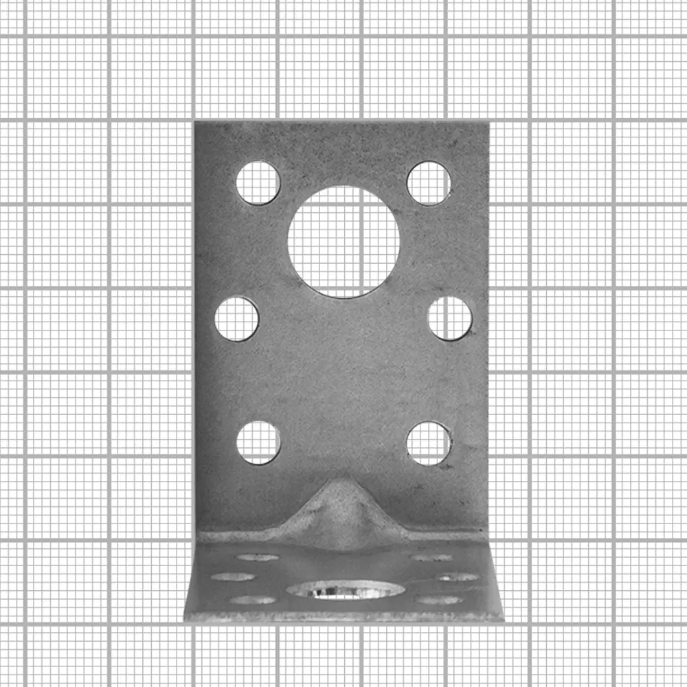 Уголок крепёжный усиленный оцинкованный 50x50x36x2 мм, 25 шт КРЕПКО-НАКРЕПКО STLM-2089142 - Вид №4