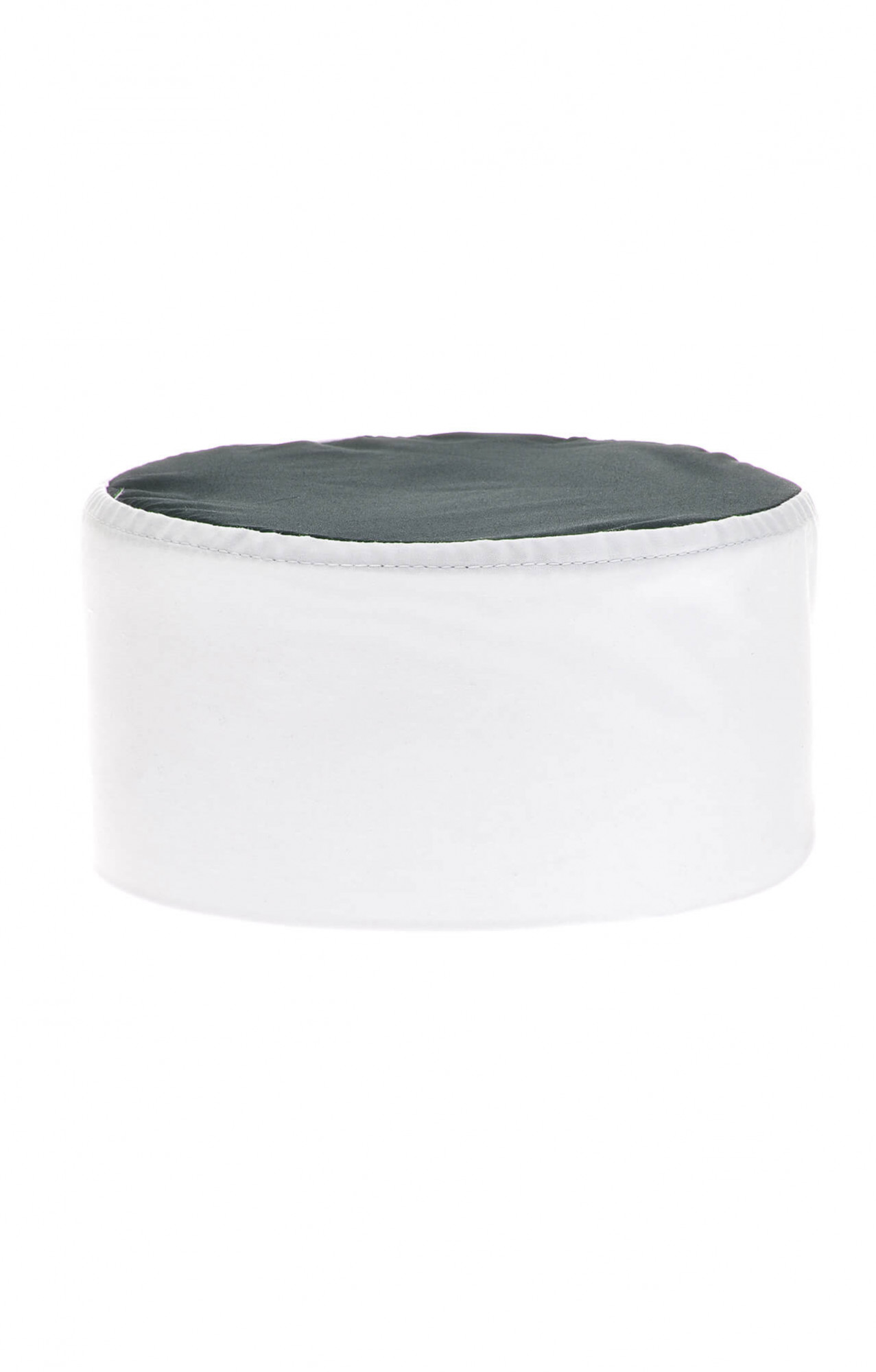 61165 Головной убор "Таблетка" ткань "Тиси" бело-черная  Повар  размер 59-60 Спецодежда 