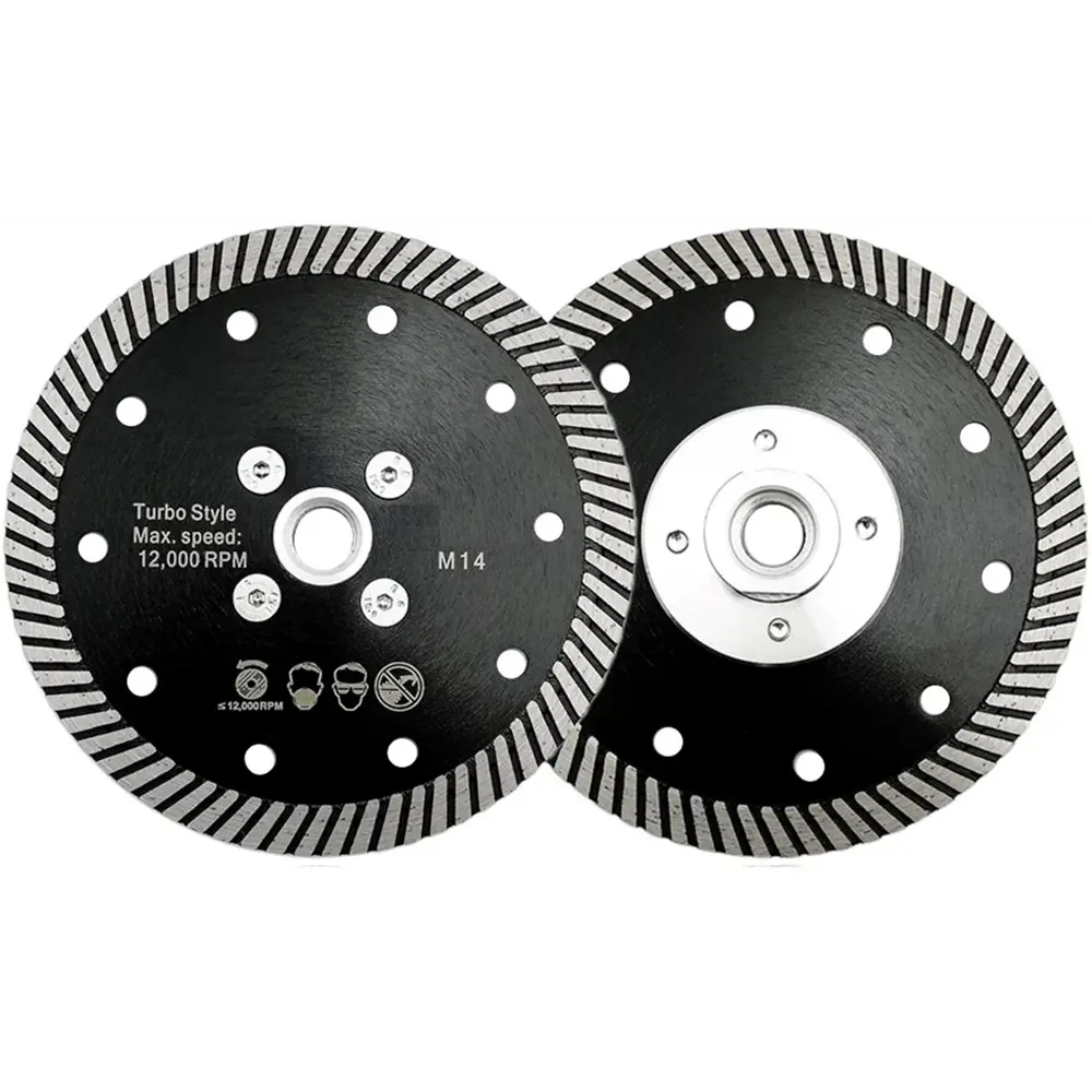 Алмазный диск RAGE Turbo с фланцем для резки бетона и камня 125 мм 88483346 STLM-0848097 - Вид №1