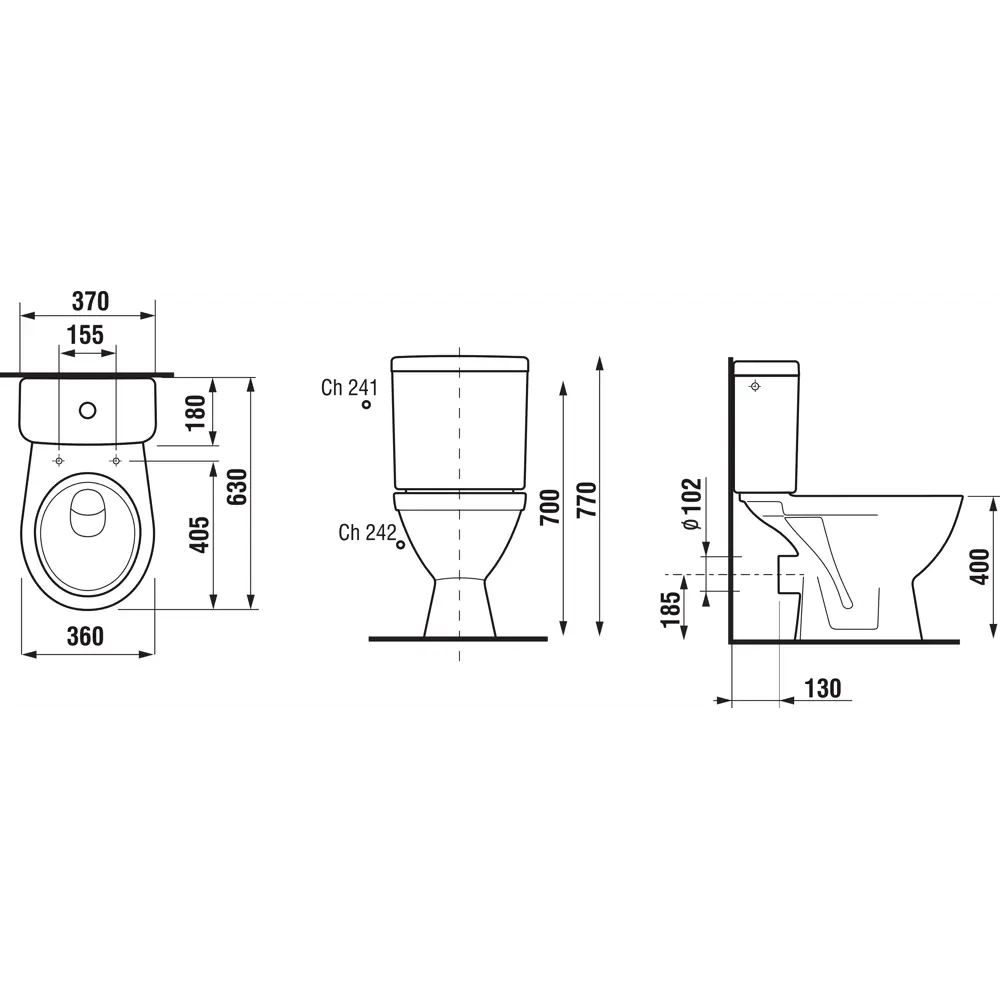 Унитаз-компакт Jika Lyra Plus двойной смыв STLM-2133832 - Вид №7
