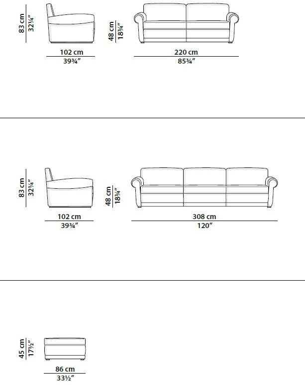BAXTER Кожаный диван Mickey sun-id-1418948 - Вид №1