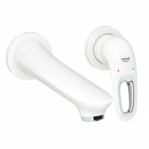 Внешняя часть смесителя для раковины GROHE Eurostyle new на 2 отверстия, белая луна (19571LS3)