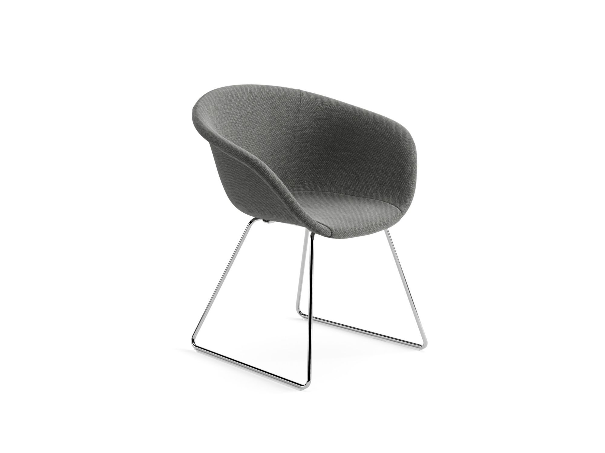 Стул для салазок из ткани Arper Duna 02 ARCH-00123488