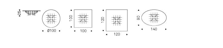 Низкий Хрустальный журнальный столик Cattelan italia ATLAS ARCH-00098278 - Вид №3