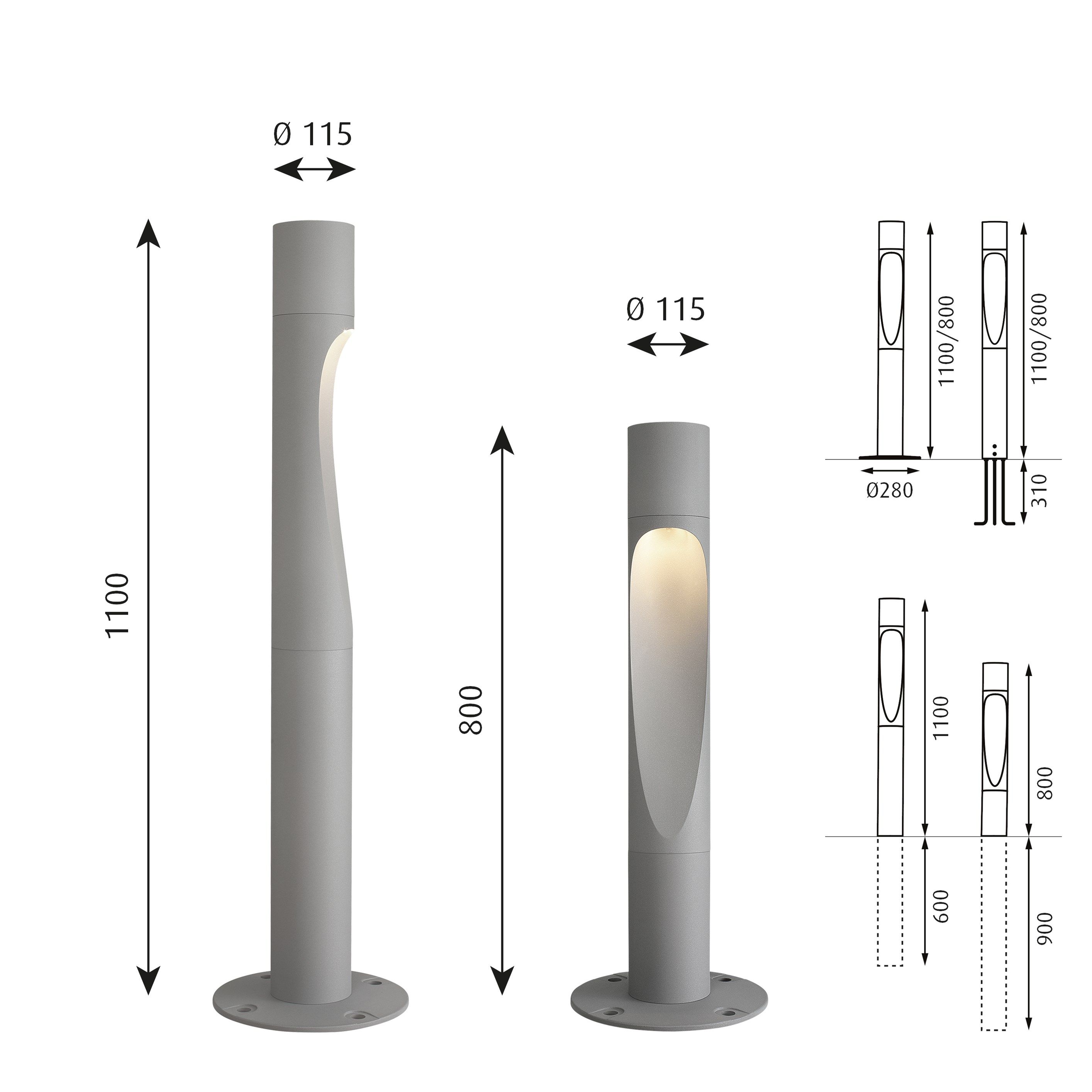 Алюминиевый светодиодный световой столб Louis Poulsen Flindt ARCH-00031322 - Вид №48