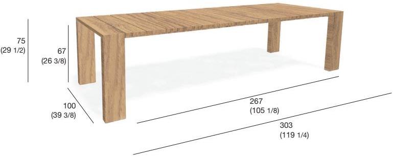 RODA Прямоугольный садовый стол из тика Pier sun-id-1357483 - Вид №8