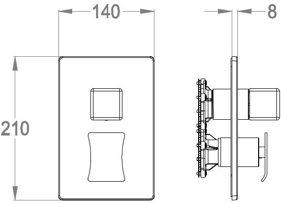 Fir Italia Смеситель для душа с переключателем Déco 87 8750188 - Вид №1