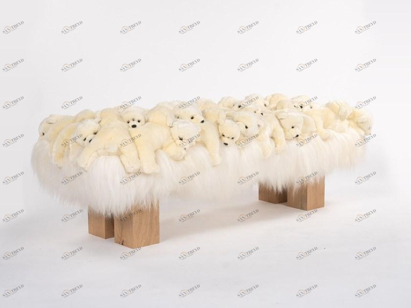 APCOLLECTION Мягкая скамейка из полиэстера sun-id-1401489