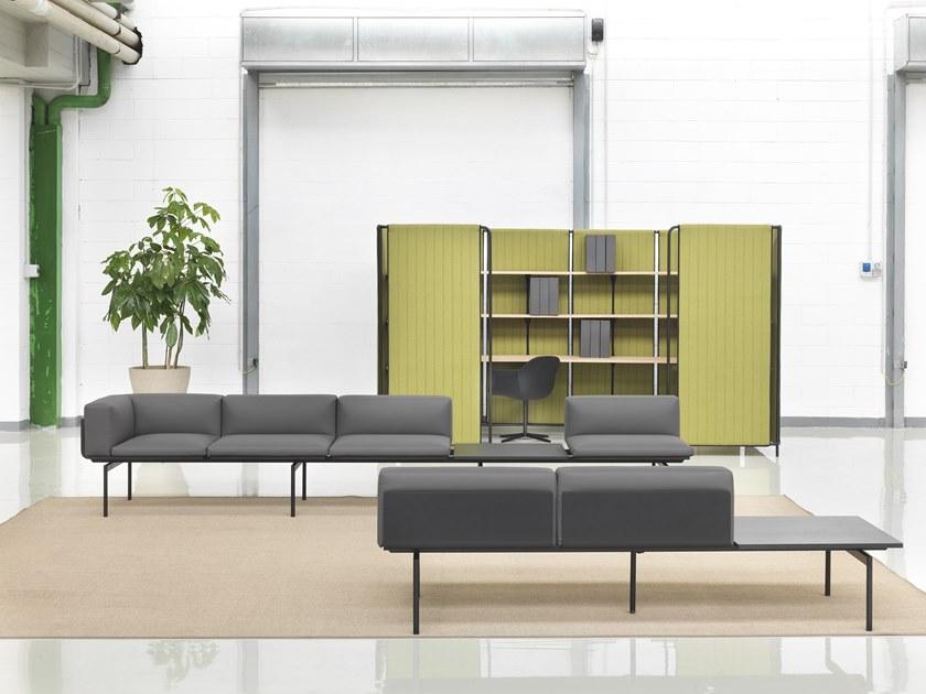 Marelli 3-х местный модульный мягкий диван из ткани в современном стиле sun-id-1425138 - Вид №7