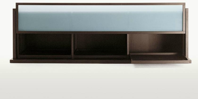 Maxalto Комод из дерева и стекла с раздвижными дверцами с ящиками Incipit sun-id-1405164 - Вид №1