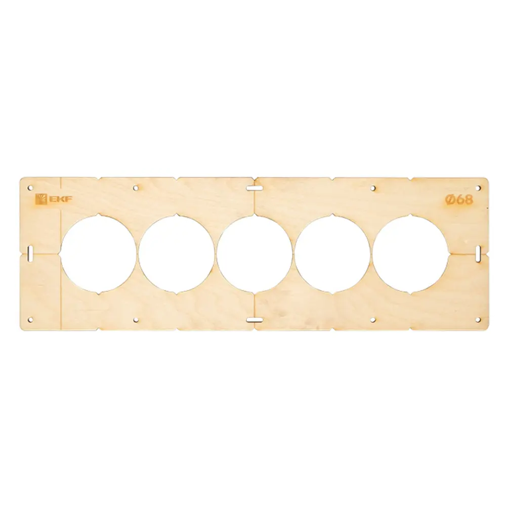 Шаблон EKF для сверления подрозетников на 5 постов 68 мм 87092983 STLM-1106959