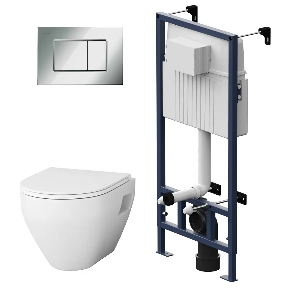 Комплект инсталляция с унитазом Spirit V2.0 с клавишей Santreyd STLM-2009606