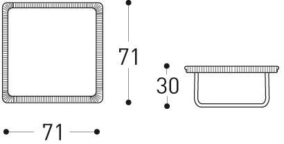 Varaschin Квадратный журнальный столик со столешницей из hpl Babylon 1748 - Вид №5