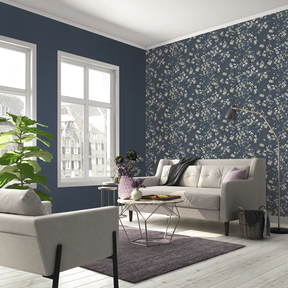 Обои флизелиновые Rasch Denzo синие 0.53 м 452082 STLM-2176439 - Вид №3