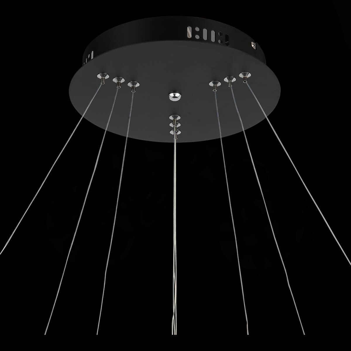 Люстра светодиодная подвесная черная ST Luce Erto SL904.403.03 ST LUCE ДИЗАЙНЕРСКИЕ, ERTO 00-3834522 Белый;черный  - Вид №1