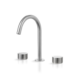 Смеситель на три отверстия для умывальника с изливом KRO202 linki