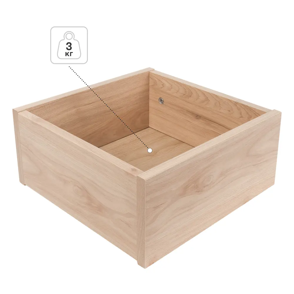 Ящик выдвижной KONSENSA Руан 32.4x15.3x1.6 см ЛДСП цвет дуб STLM-2115073 - Вид №2