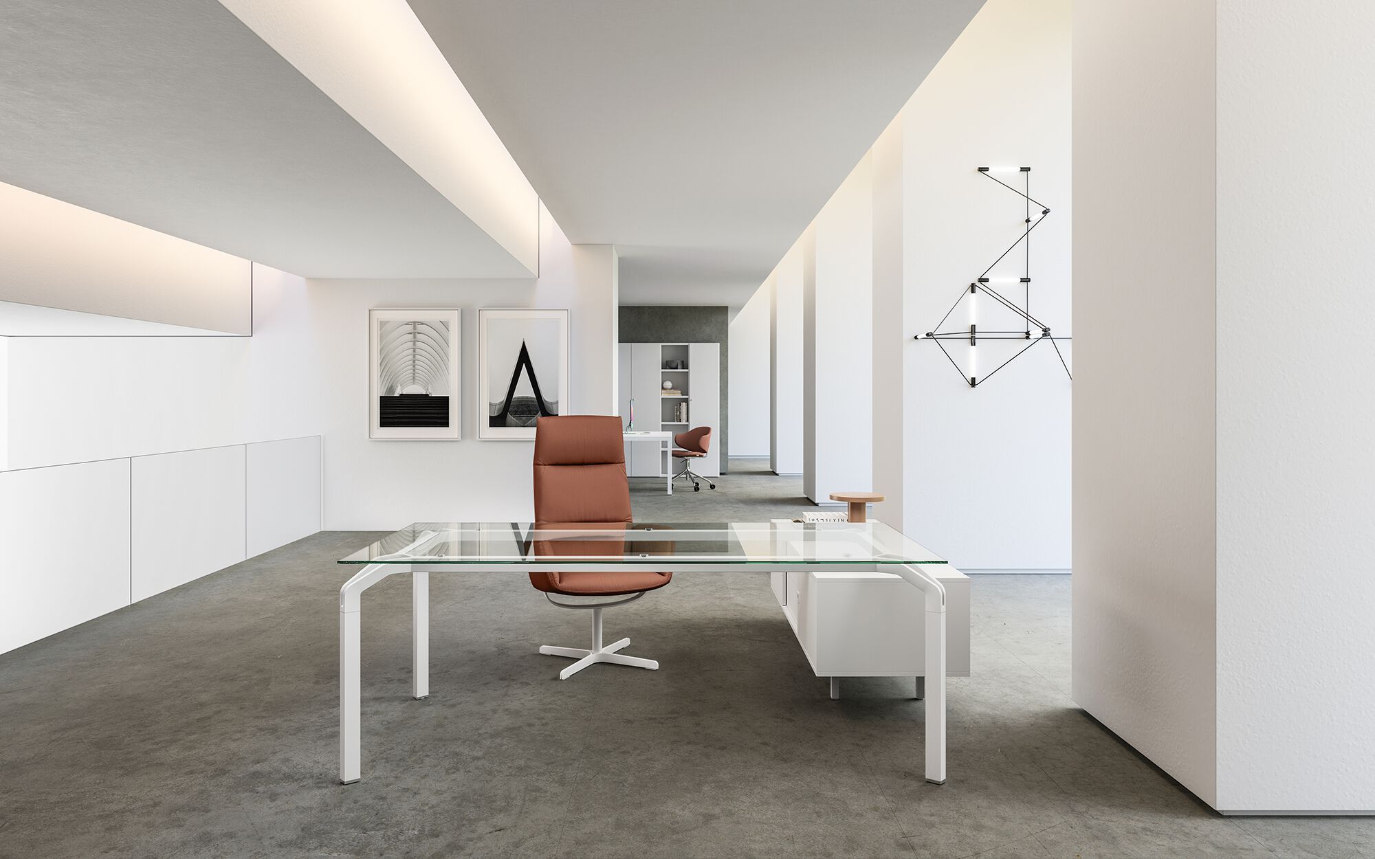 Стеклянный стол / Стол для совещаний About Office йога ARCH-00080884 - Вид №4