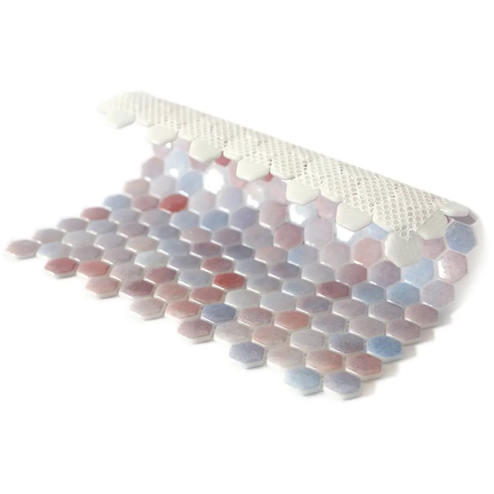 Мозаика стеклянная Natural STP-RD002-HEX 29x29 см цвет разноцветный Santreyd Steppa STLM-2194040 - Вид №2