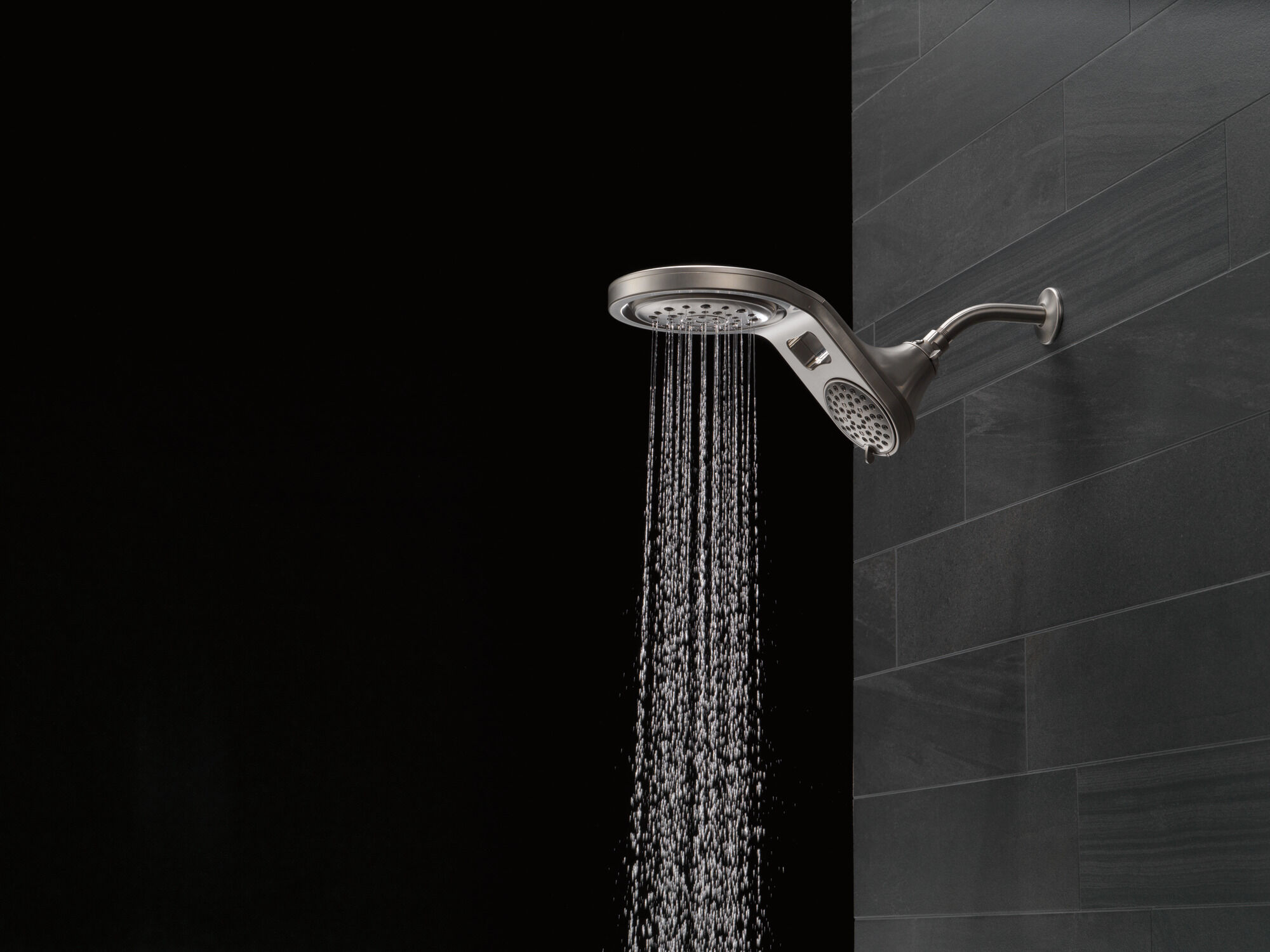 HydroRain® 5-настройка душевая лейка два в одном Delta Faucet 58580-SS-PK - Вид №35