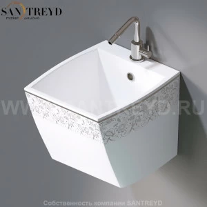 L253.463P Подвесная раковина настенная овальная A. e T. Italia SQUARE белая