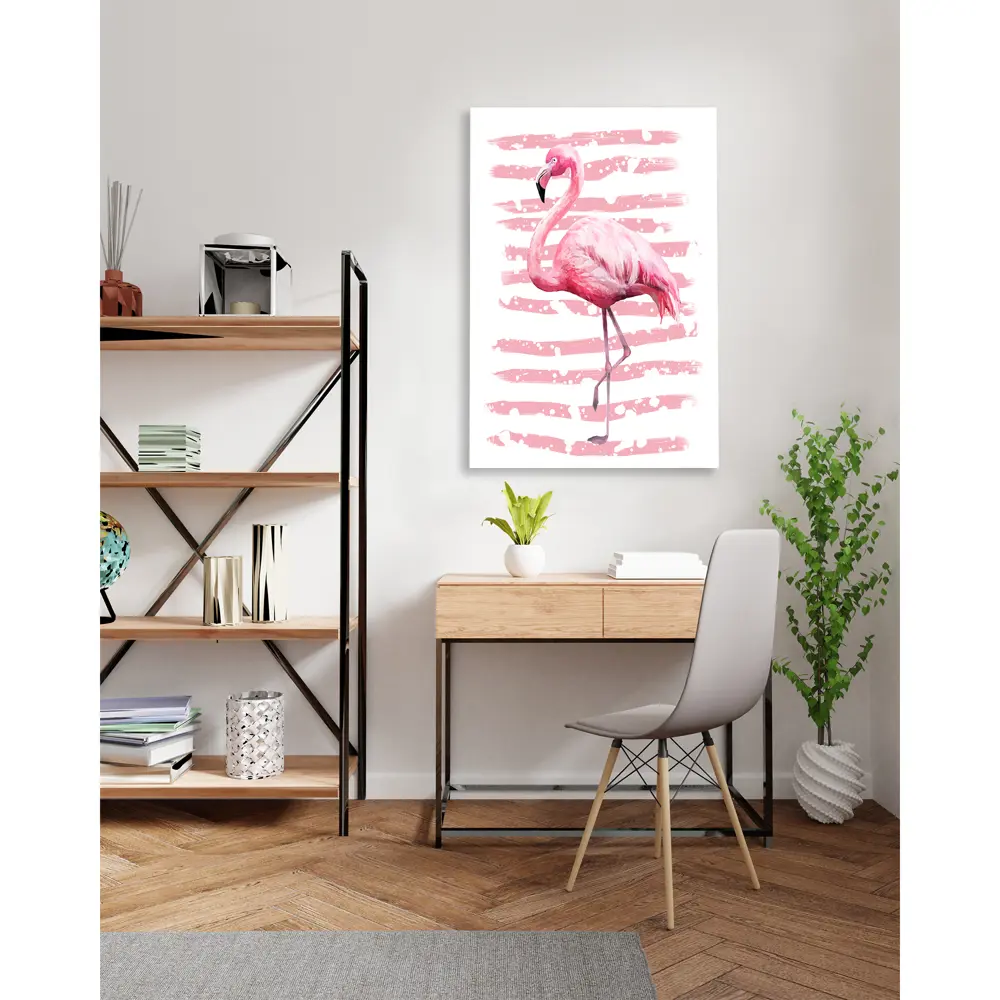 Картина на холсте Постер-лайн Розовый фламинго 40x60 см STLM-2005406 - Вид №1