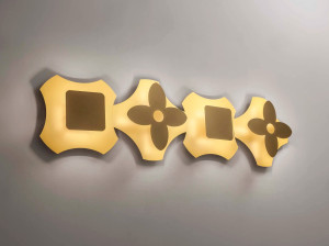 Металлический настенный / потолочный светильник