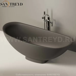 Flaminia IO e SI Ванна свободностоящая 165 см черная IOeSI70SM.7006